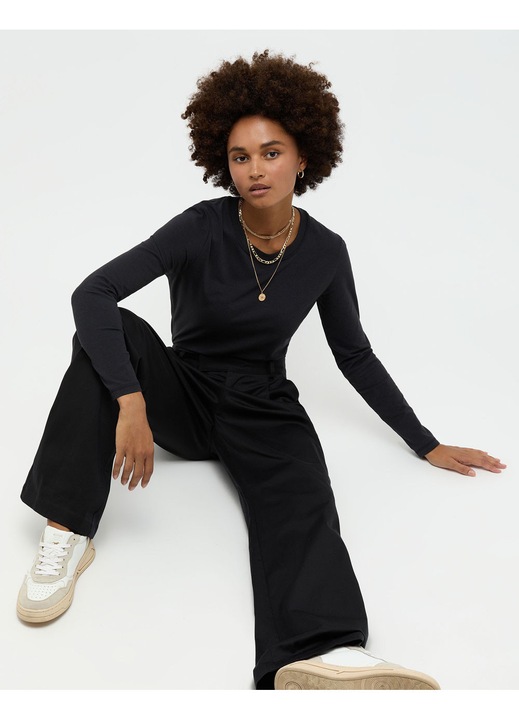 Pantaloni dama, Mustang, Style Lola Chino, negru, bumbac, Negru