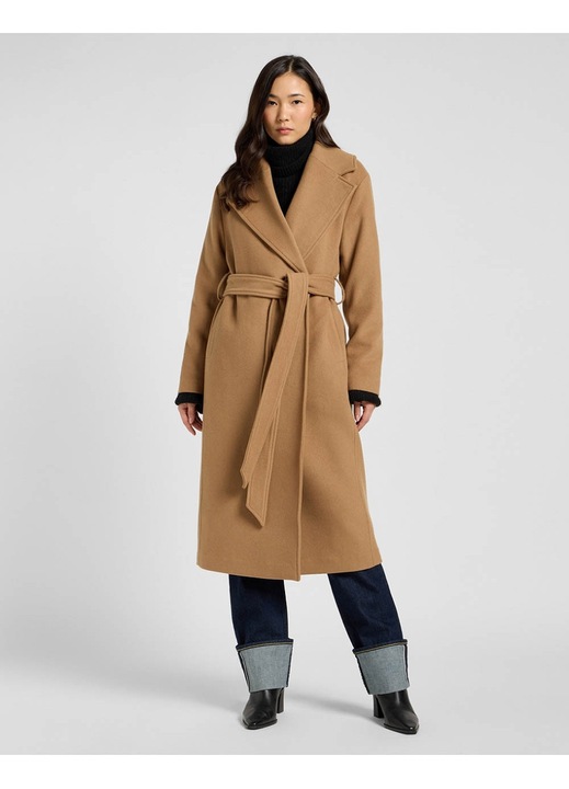 Palton dama Lee, bumbac, maro, Maro