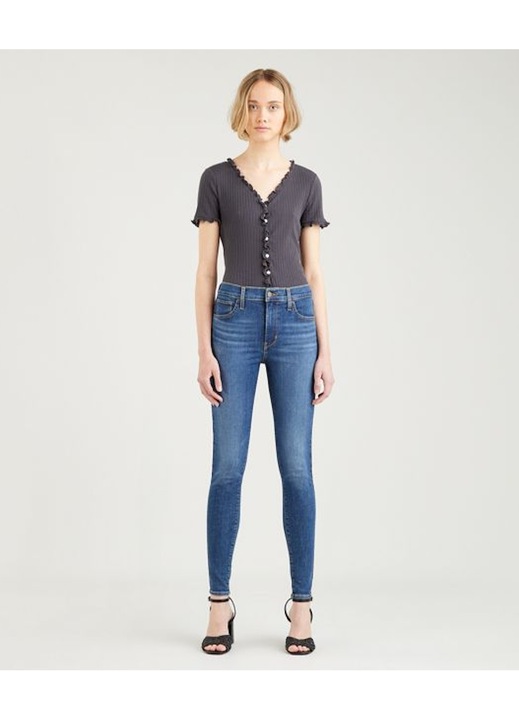 Blugi dama Levi's 720 High Rise Super Skinny, albastru, bumbac, W28-L28 US
