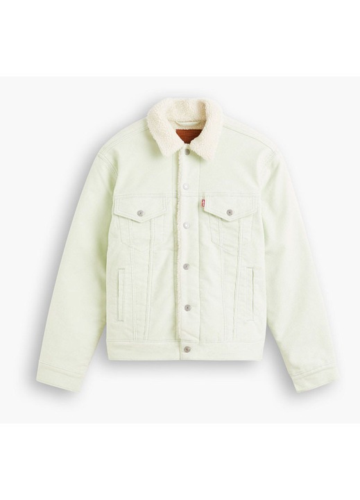 Geaca pentru dama, Levi's, Ex Bf Sherpa Trucker, bumbac, crem