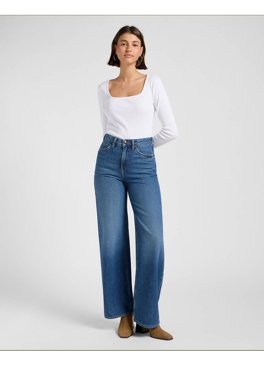 Blugi dama Lee Stella A Line, bumbac, albastru, W28-L31 US