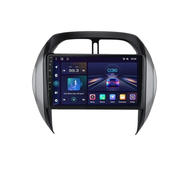 Radio auto cu Android Auto, GPS integrat, conectivitate wireless, 9 inch, 1GB RAM, 32GB ROM