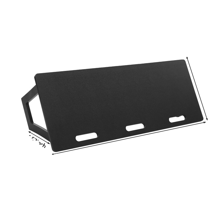 Placa de fotbal, design portabil, material durabil, negru, 115x45x42cm