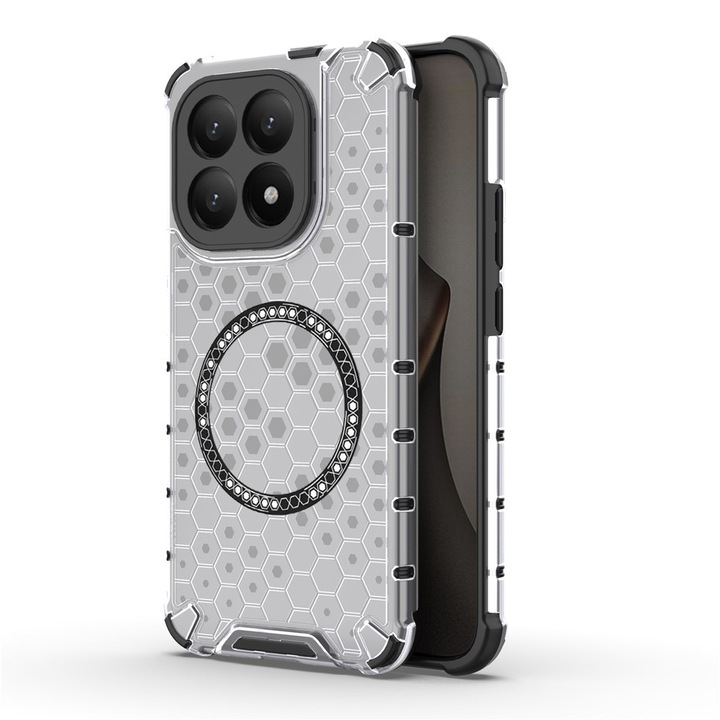 Husa pentru Xiaomi 15T, MagSafe, Stef's Cat, Alb