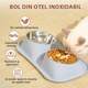 Set Boluri Ortopedice DONFANLIA, Inox/PP, Anti-vomitive, Inclinate 15°, Gri, 40x23x8 cm