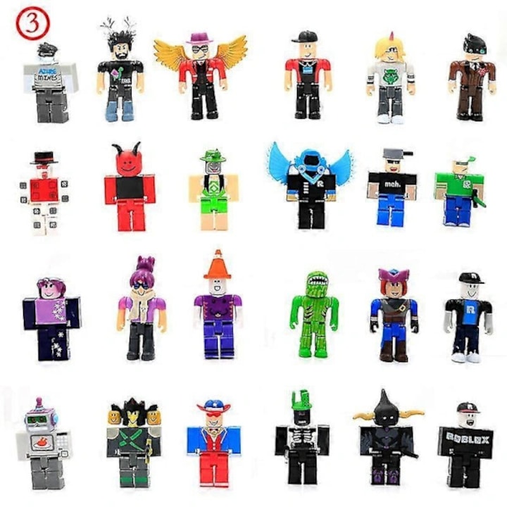 Set figurine Roblox, 24 piese, 8cm, pentru copii si fani
