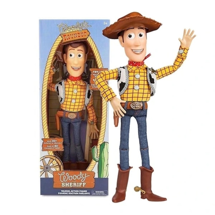 Figurina, Toy Story, Woody, actiune animata