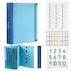 Dosar Organizator Albastru marin Multifunctional cu Pochi Manila & Saculet Organizer Documente (Grosime 5 cm) - Pentru Documente Persoanele & Birou Casnic