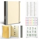 Dosar Organizator Bej kaqi Multifunctional cu Pochi Manila & Saculet Organizer Documente (Grosime 5 cm) - Pentru Documente Persoanele & Birou Casni