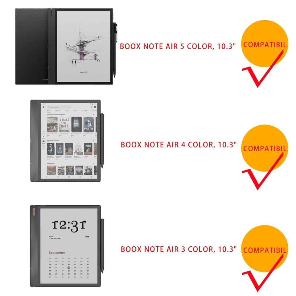 Husa magnetica tip stand universal pentru Ebook reader Onyx Boox Note ...