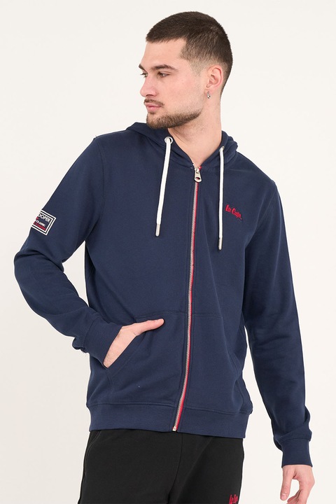 Lee Cooper, Hanorac cu fermoar si buzunare, Bleumarin