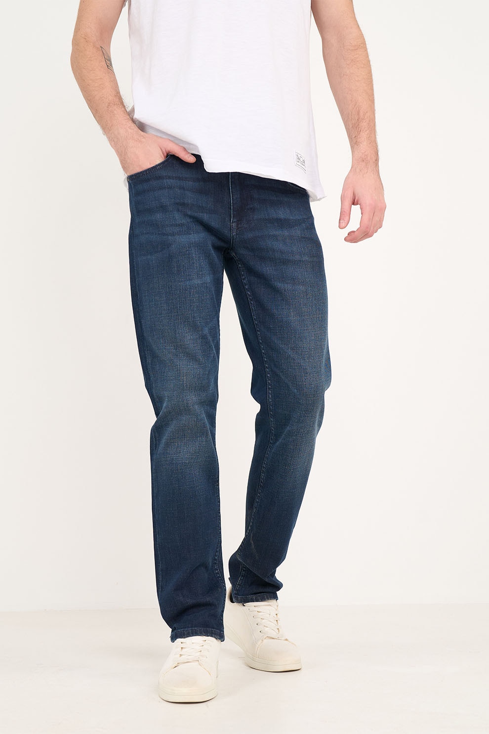 Lee Cooper, Blugi slim fit, Bleumarin, W38-L34