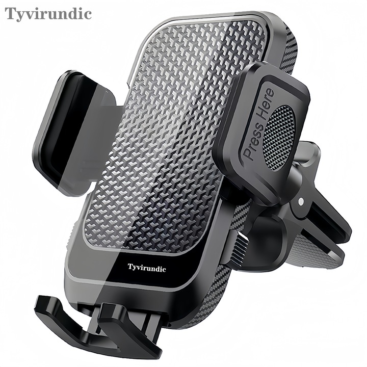 Suport auto pentru telefon, Tyvirundic, montare pe ventilatie, stabilitate ridicata, 4-7 inch, 10x8x4cm