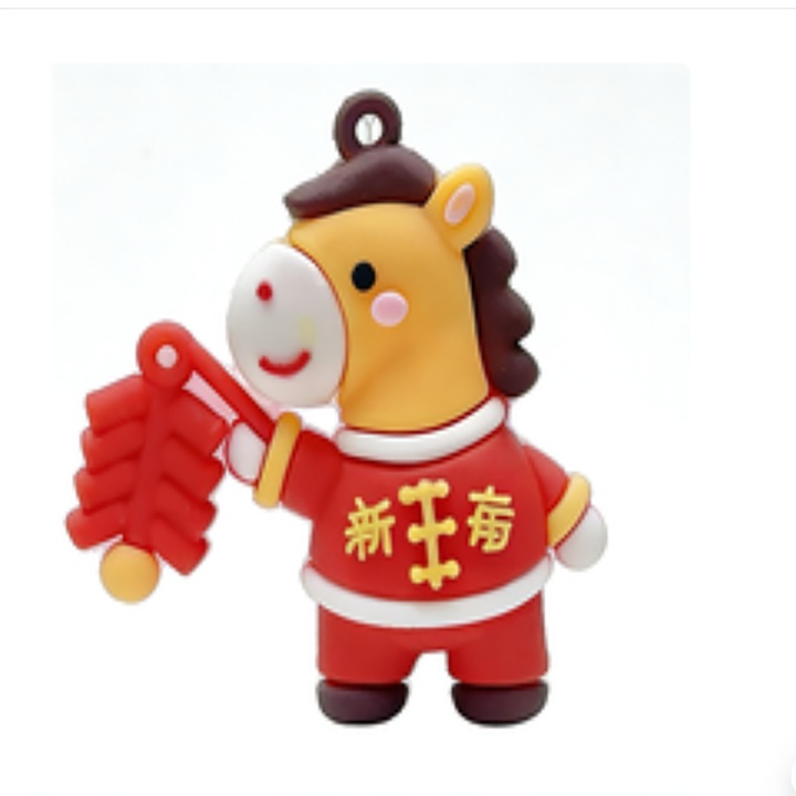 Szerencsehozó póni kulcstartó, szerencsehozó medál (XM 7)