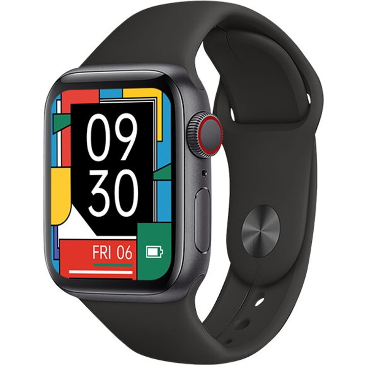 Smartwatch TRACER Fun Negru, curea silicon, 1.3 inch display