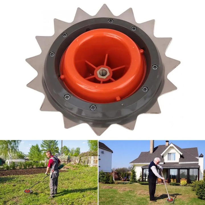 Cap de taiere pentru masina de tuns iarba, accesorii pentru motocoase, 10.5mm, portocalie, 19x19cm