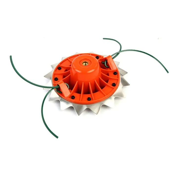 Cap de taiere pentru masina de tuns iarba, accesorii pentru motocoasa, 10.5mm, 19x19cm, portocalie