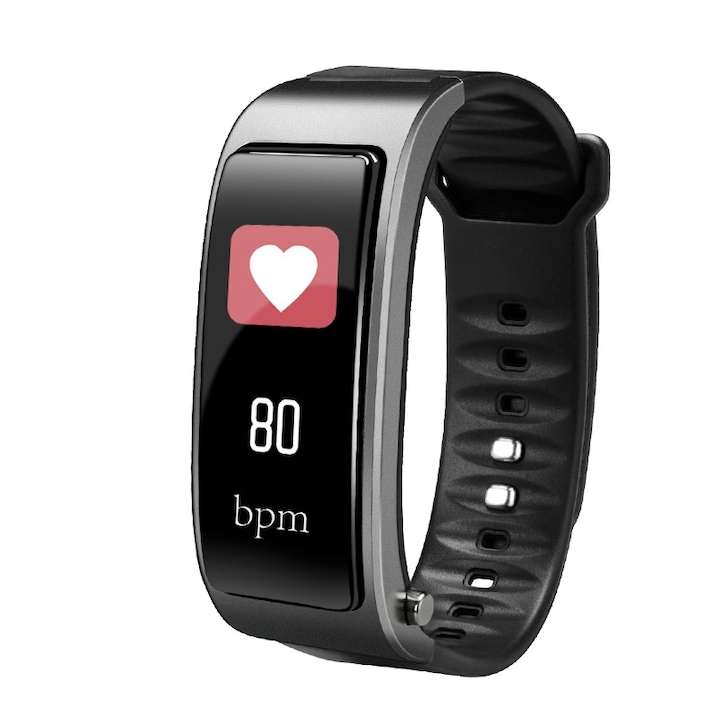 Smartwatch YoYoFit, 1.69 inch, Pink rose gold, silicon, 20x245mm