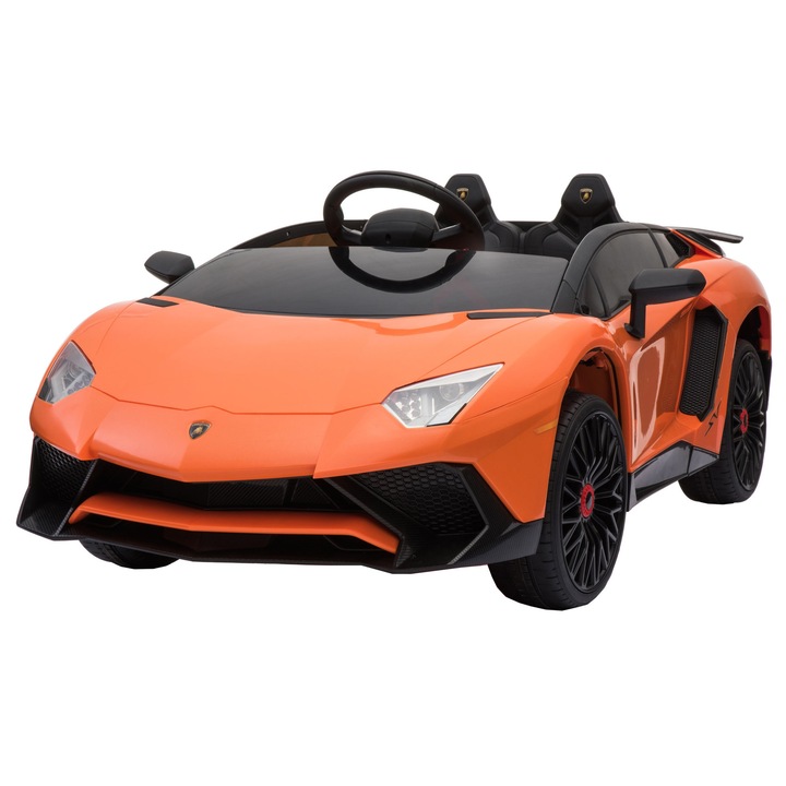Masinuta electrica Premier Lamborghini Aventador ST, 12V, portocaliu