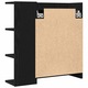 Dulap cu oglinda pentru baie vidaXL, Stejar Negru 62, 5 x 20, 5 x 64 cm