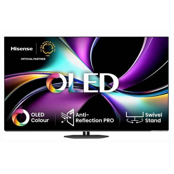 Телевизор Hisense 55" A85Q, 4K UHD OLED Smart TV, 120Hz, 1000 nits, HDMI 2.1, Game Mode Pro, AMD FreeSync Premium, Dolby Vision IQ & Atmos, Bluetooth, Alexa Built-in, Black 55A85Q