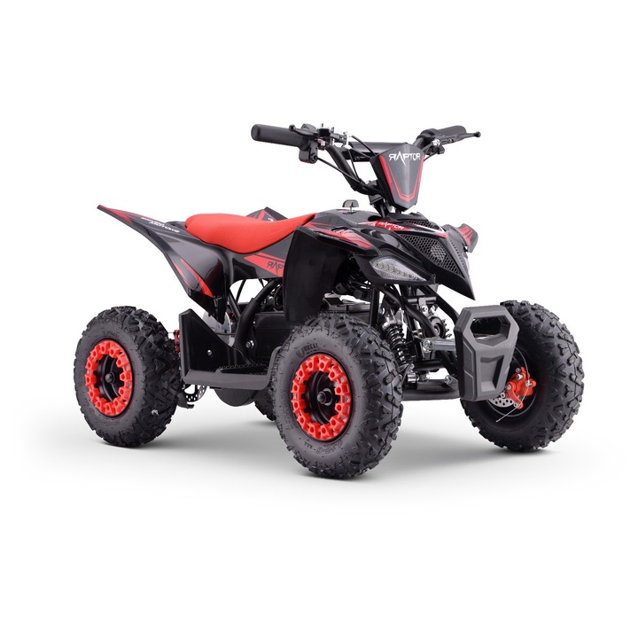 Quad electric pentru copii, Tea Sports, Raptor 800W, rosu / negru, 3 viteze