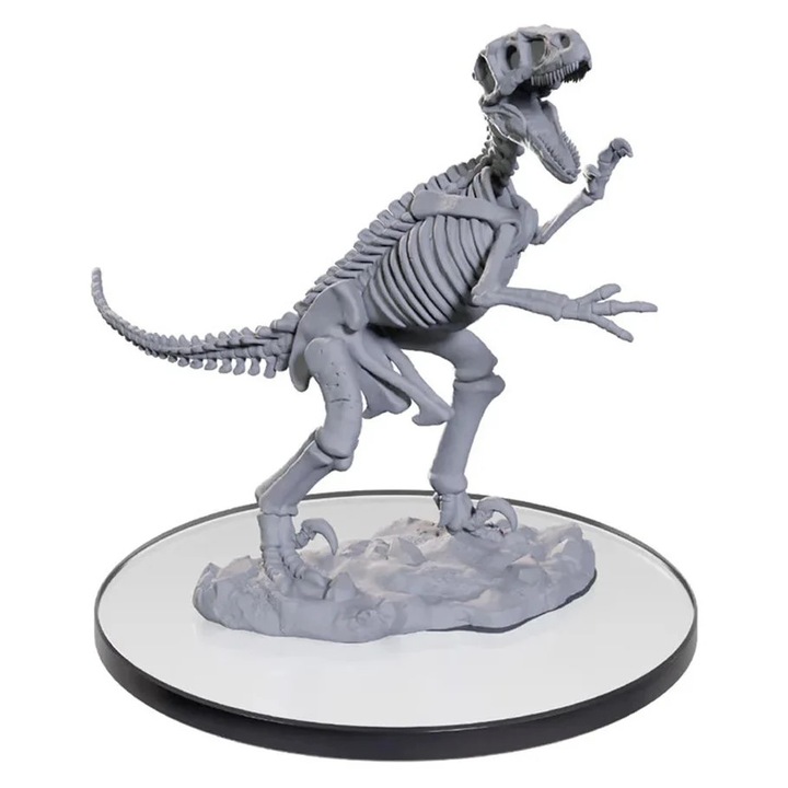 WizKids Deep Cuts csontváz raptor miniatűr, festetlen, finom részletek, festésre kész, 1 db