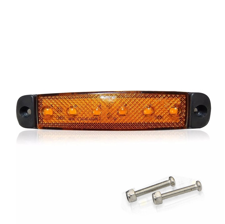 Lampa laterala Gabarit LED 12-24V, portocalie pentru camion, remorca, TIR, van, rulota etc