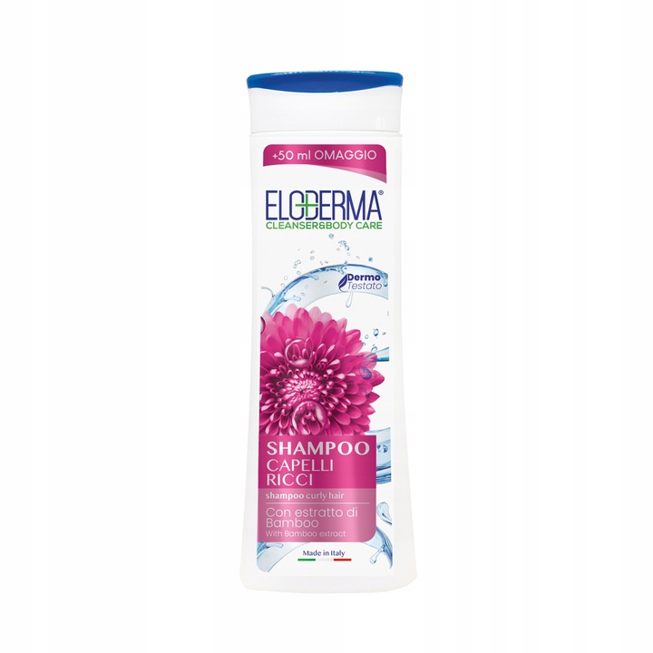 ELODERMA CAPELLI RICCI sampon 300ml, bambusz kivonattal, erősít, táplál, göndör hajra