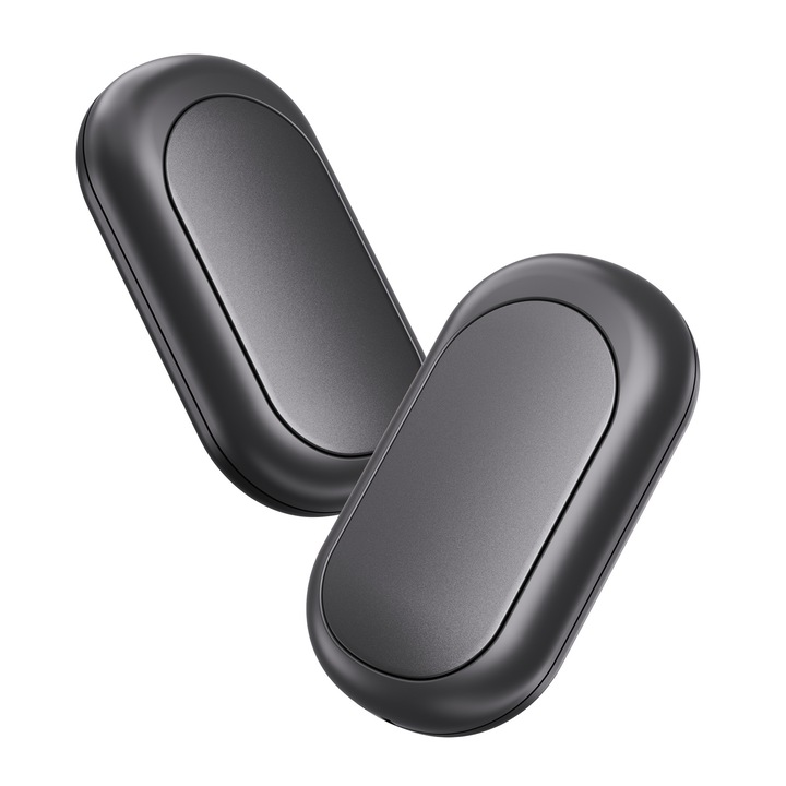 Incalzitor de maini reincarcabil,4000mAh, Mini incalzitor magnetic de maini, Portabil 2-in-1, Negru