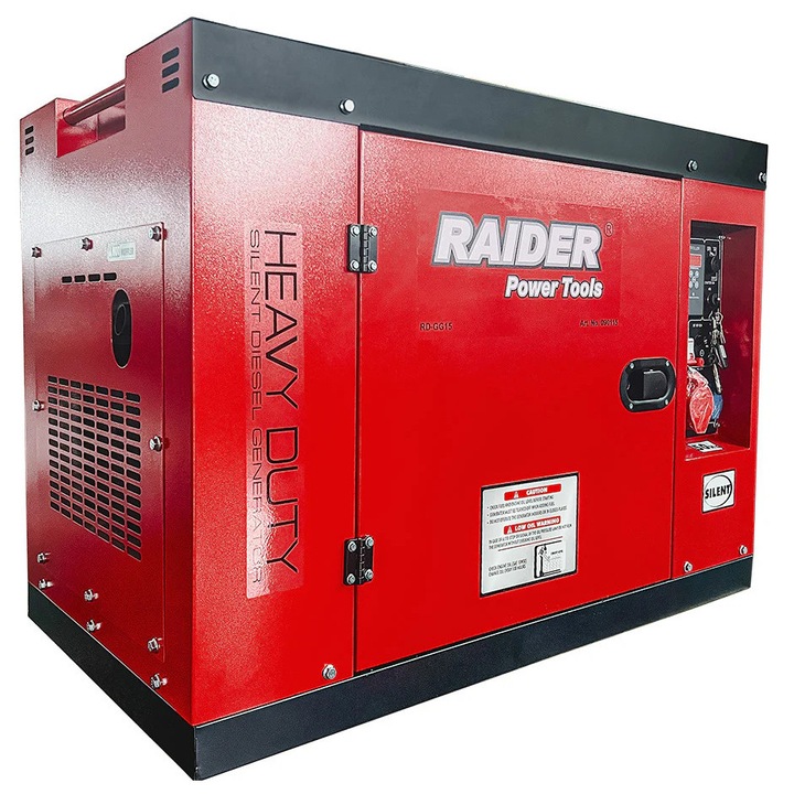 Diesel generátor RD-GG15, elektromos indítás, 230V&380V, 10 kW, Raider 090115