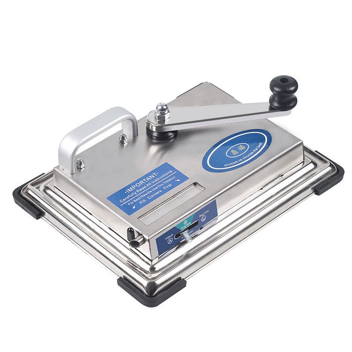 Aparat cu Piston de Injectare Pentru Tigari, CHIGOODS, Afumatoare manuala portabila pentru tigari, Standard 8.0mm, argint