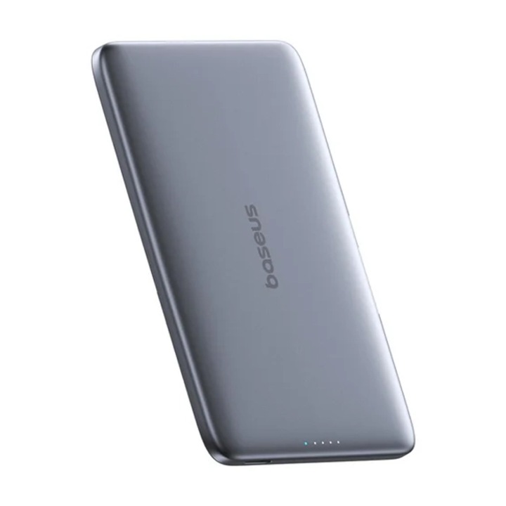 Baterie externă BASEUS 5000 mAh 20W, PicoGo AM41 Ultra-slim Magnetic, grafit