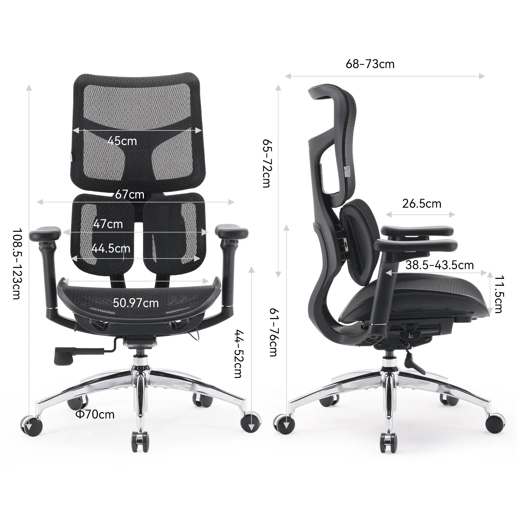 Scaun Ergonomic SIHOO Doro S100 – Dual Dynamic Lumbar Support – Mesh ...