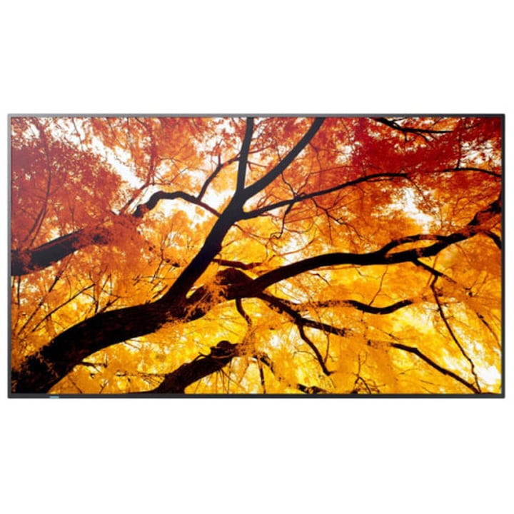 Monitor Videowall Sharp 74 "5" 4K Ultra HD LED, Negru, VESA 60x40 cm, Difuzoare Integrate