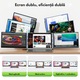 Monitor Extensibil si Portabil pentru laptop, Qova®, Extensie de ecran Duale de 14 inch IPS Full HD, 1920 × 1080, sRGB 100%, 300 Nits, Ecran mare 16:9, Extensor ecran compatibil cu laptopuri de 11.6–15.7”, Pliabil, Compatibil IOS, Android, Windows, Mac