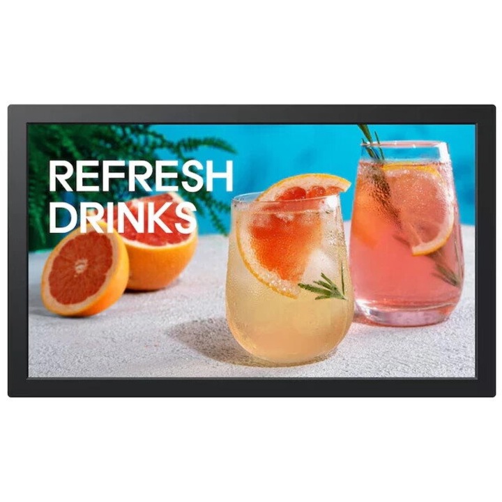 Monitor LED Samsung QB13C, 13 inch, FHD 1920x1080, Negru