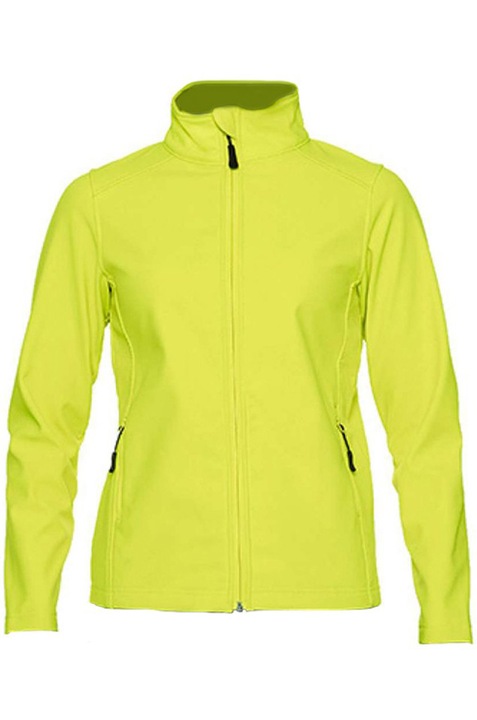 Jacheta softsheel dama, GILSS800, Safety Green