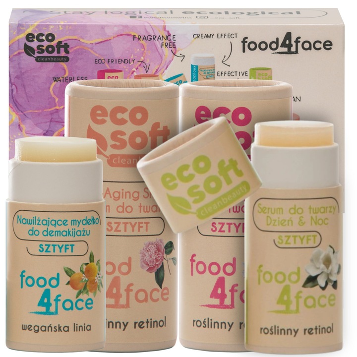 Set cosmetice ingrijire ten, Box, Ser cu retinol, Anti-Aging, Crema cu SPF 15, Ingrediente naturale, Ingrijire completa a fetei