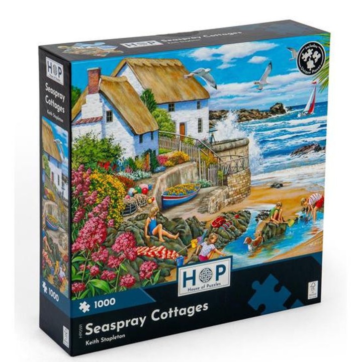 House of Puzzles 1000 db-os puzzle - Seaspray Cottages (0591)