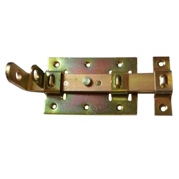 Zavor aplicat pentru lacat, otel, zincat galben, 105 mm