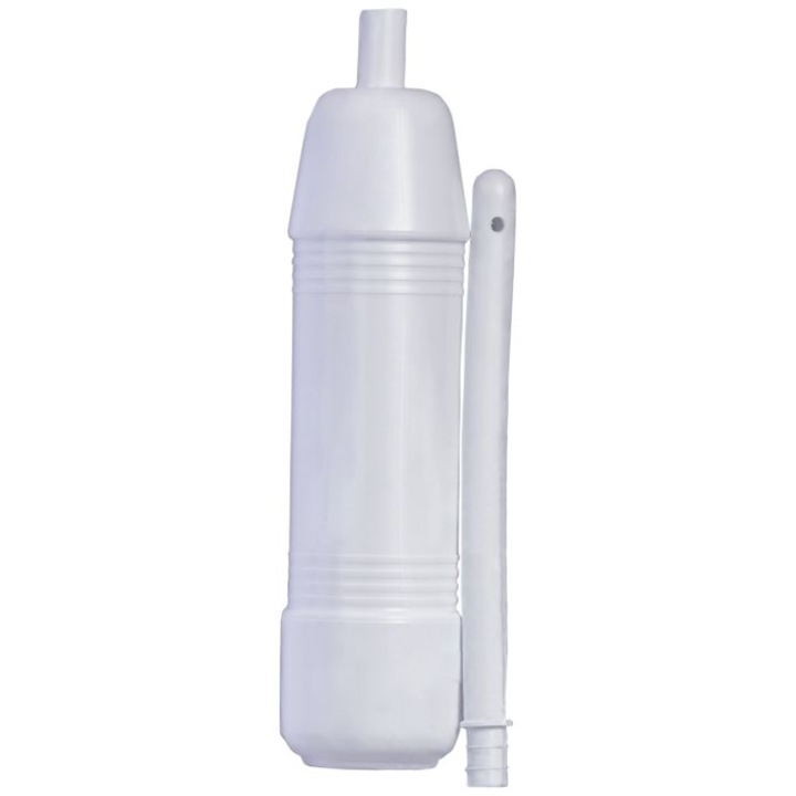 Set Mini Irigator practic, 125ml, alb, pentru igiena intima