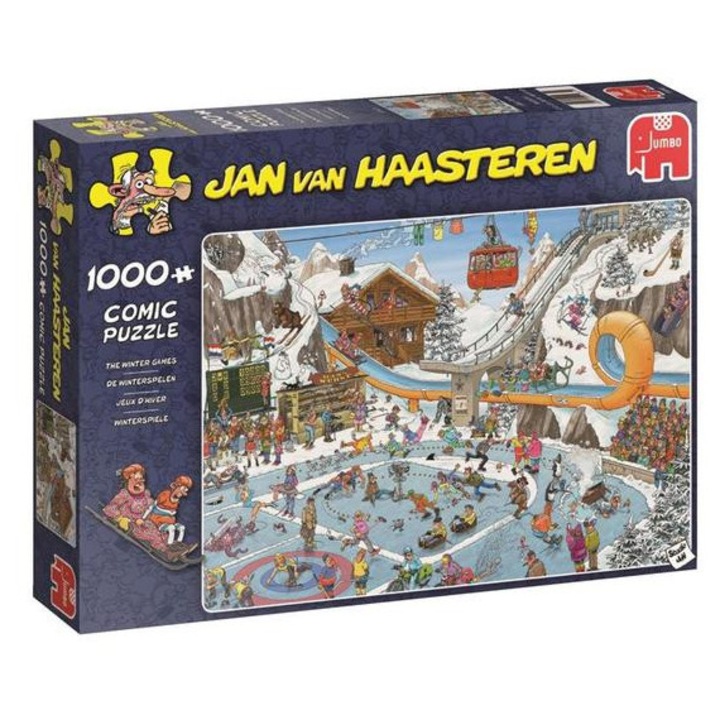 Jumbo 1000 db-os puzzle - The Winter Games, Jan van Haasteren (00601)