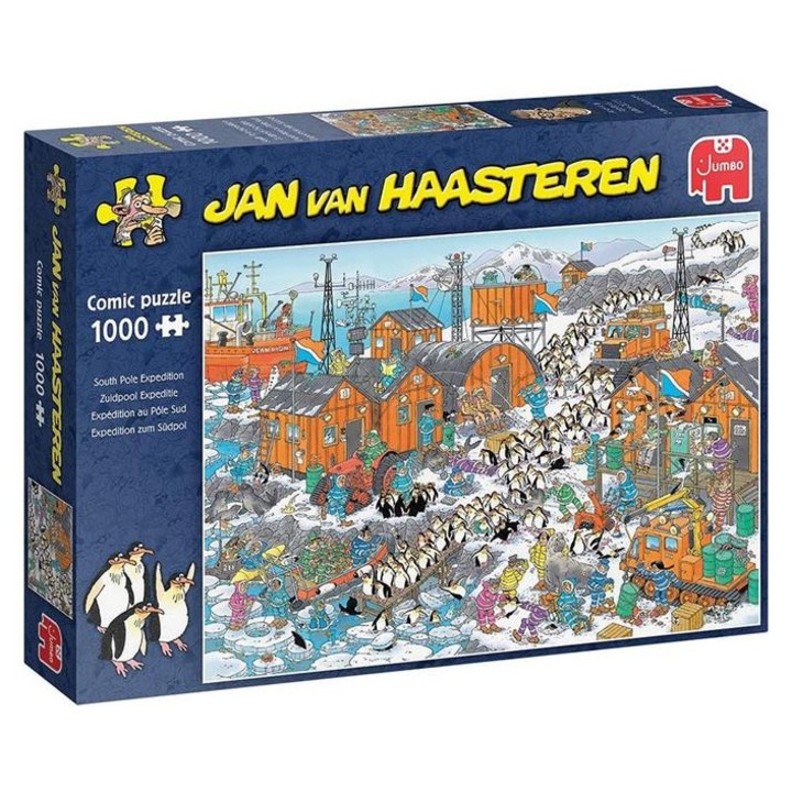 Jumbo 1000 db-os puzzle - South Pole Expedition, Jan van Haasteren (00607)