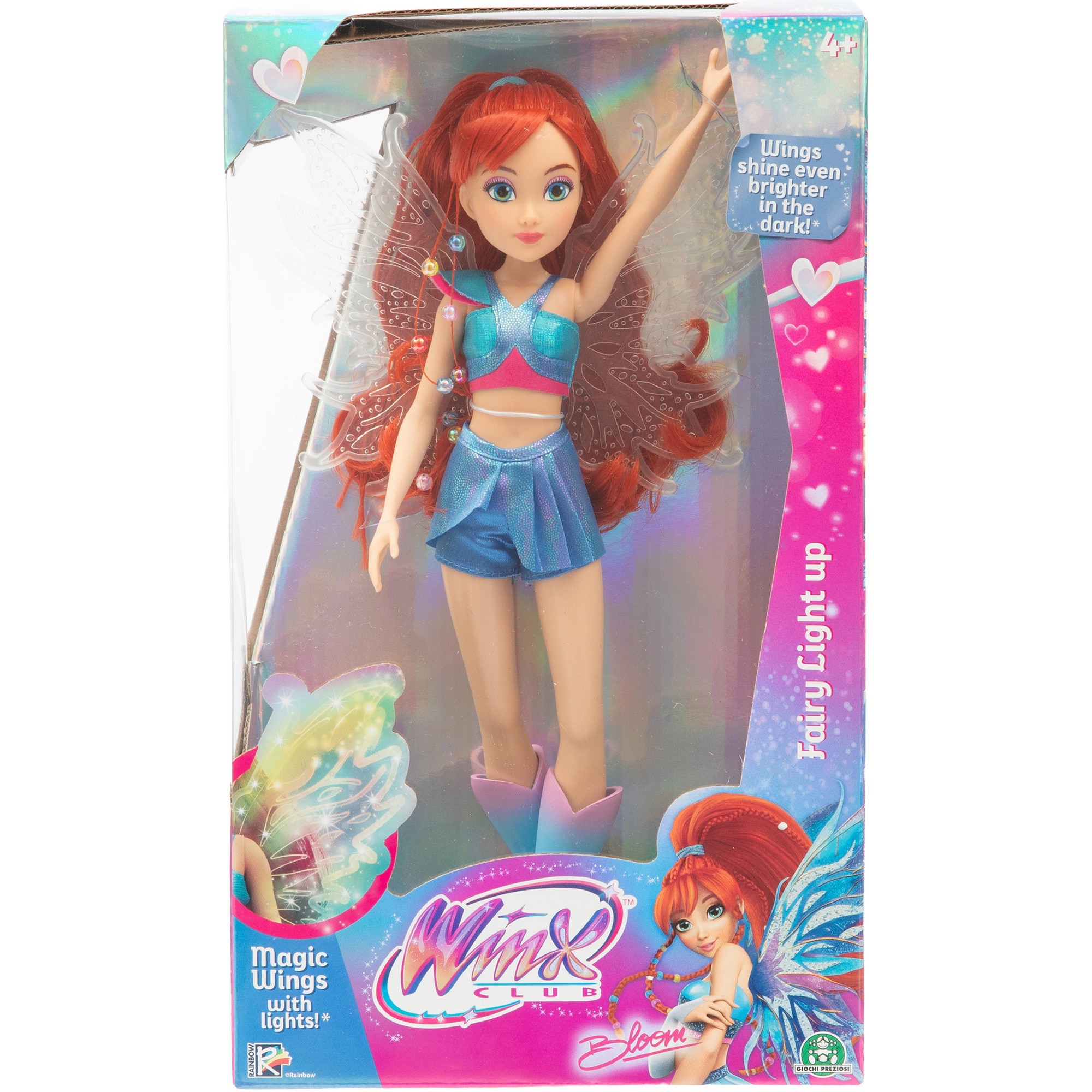 Papusa Winx Fairy, Bloom, cu luminite, 27 cm