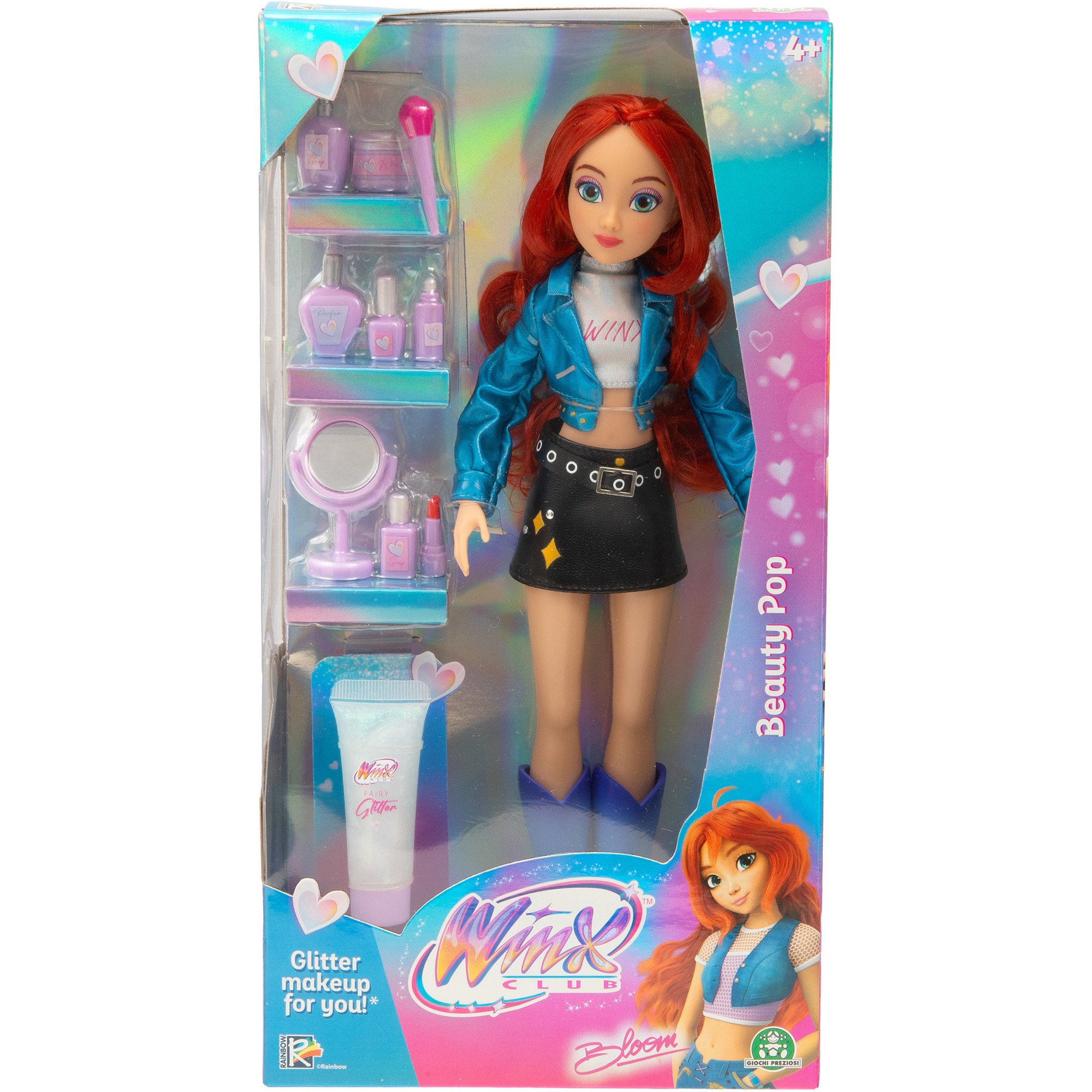 Papusa Winx Beauty Pop, Bloom, cu accesorii, 27 cm