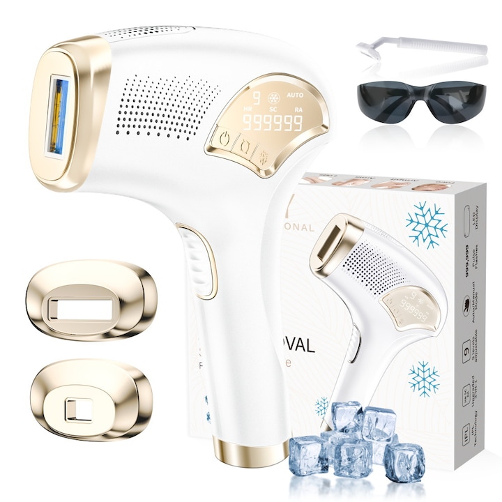 Епилатор IPL, BHRL-07, технология за охлаждане с лед, дълготрайни резултати, многоцветен