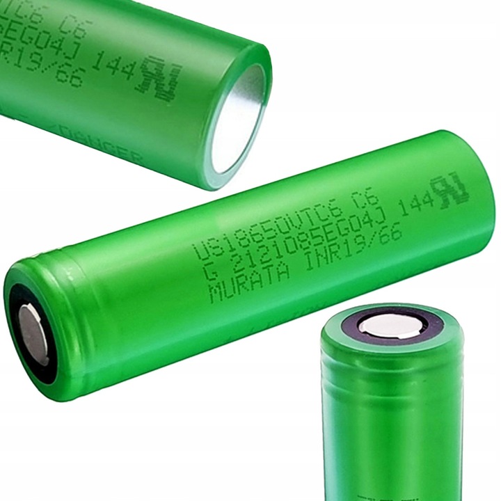 Lítium-ion akkumulátor, 3.6V, 3100mAh, 30A kisütés, Sony US18650 VTC6, 18.35x65mm, 46.6g