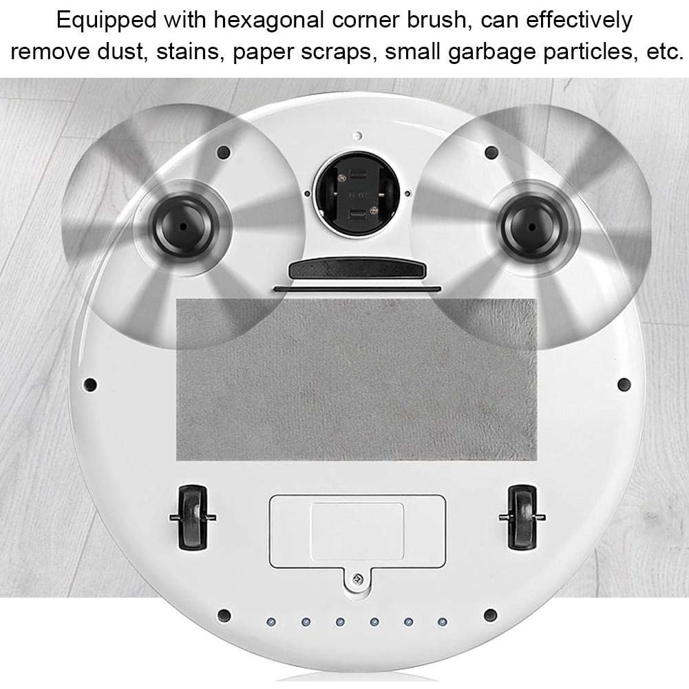Aspirator robot inteligent cu lumina UV, design silentios, capacitate mare, alb