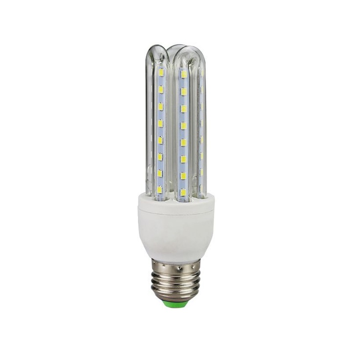 Bec LED, E27, 7W, sticla transparenta, unghi de 360°, protectie la suprasarcina